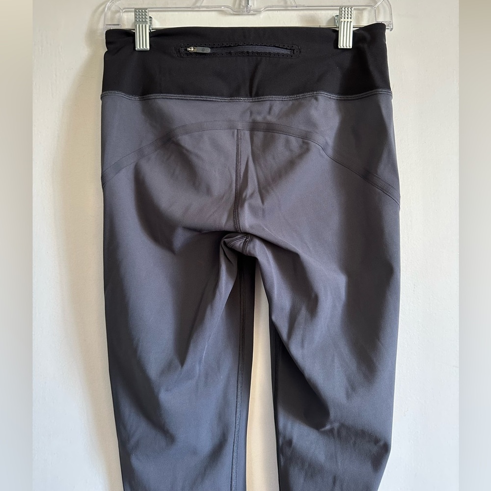 Lululemon Athletica Blue Tied/Black Gray Smooth Stride Tight Leggings size 6 - Picture 14 of 16